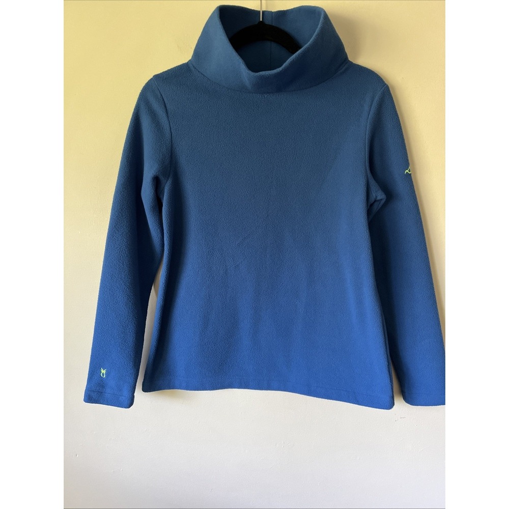 Dudley Stephens Women's Turtleneck Long Sleeves Pullover Top Blue Size S * Logo